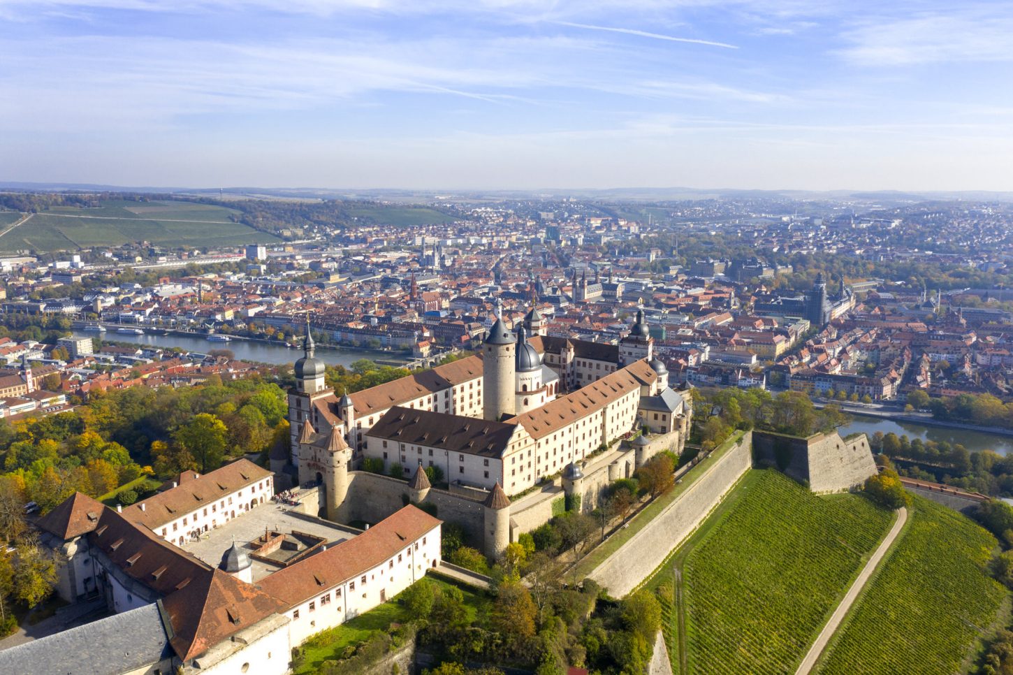Festung Marienberg Würzburg Luftaufnahmen Drohnenaufnahme